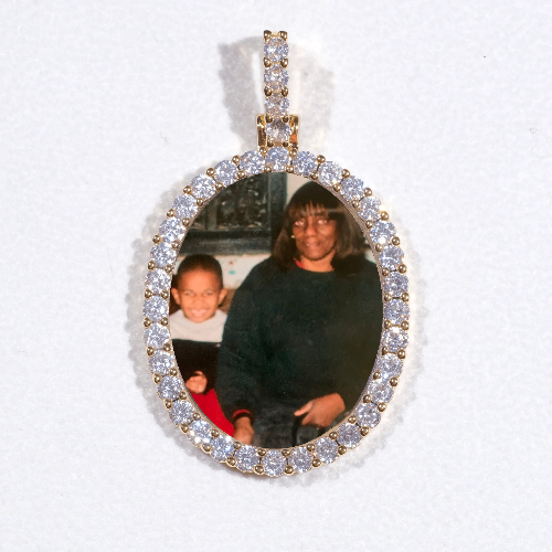 3D Oval Custom Picture Pendant