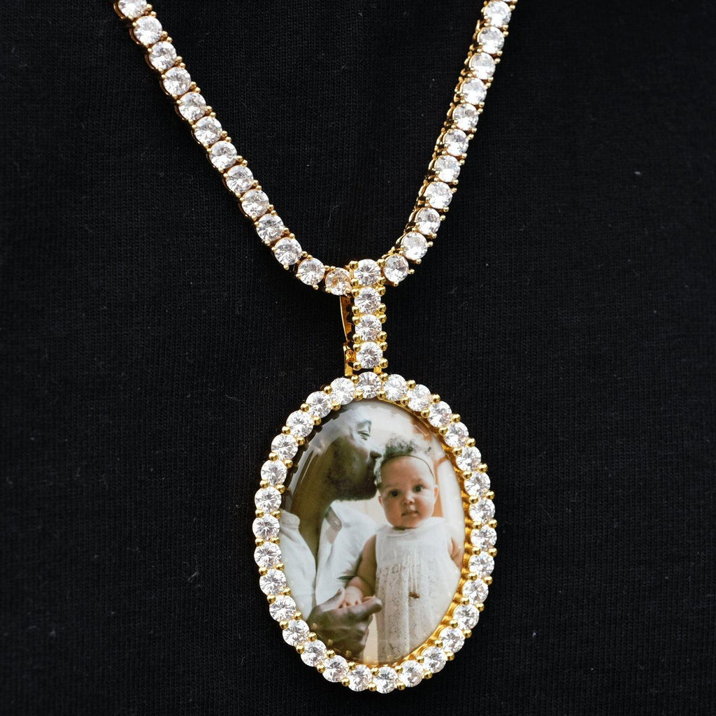 Large 3D Oval Custom Picture Pendant - The GUU Shop