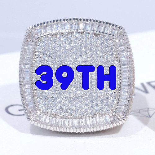 CUSTOM LETTER 3D ICED RING