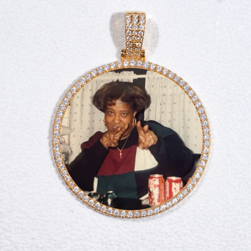 MEDIUM 3D CIRCLE CUSTOM PICTURE PENDANT
