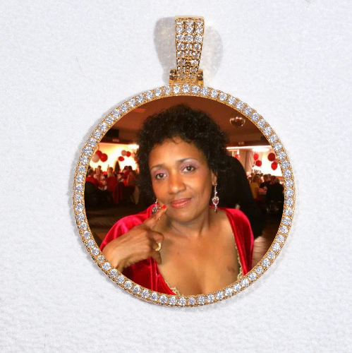 MEDIUM 3D CIRCLE CUSTOM PICTURE PENDANT