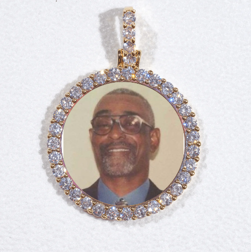 3D CIRCLE CUSTOM PICTURE PENDANT SMALL SIZE