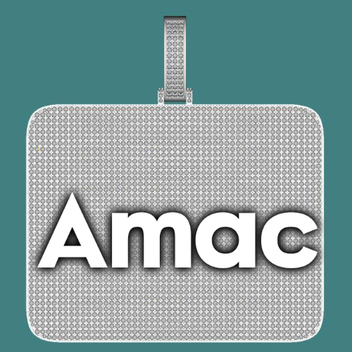 CUSTOM LETTER NECKLACE 3D BIG SQUARE