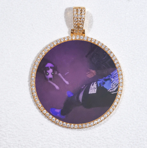 MEDIUM 3D CIRCLE CUSTOM PICTURE PENDANT