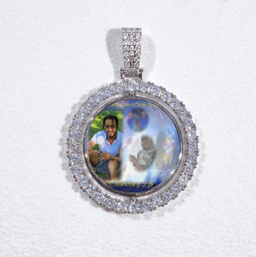 3D Spinning 2-Faced Custom Picture Pendant