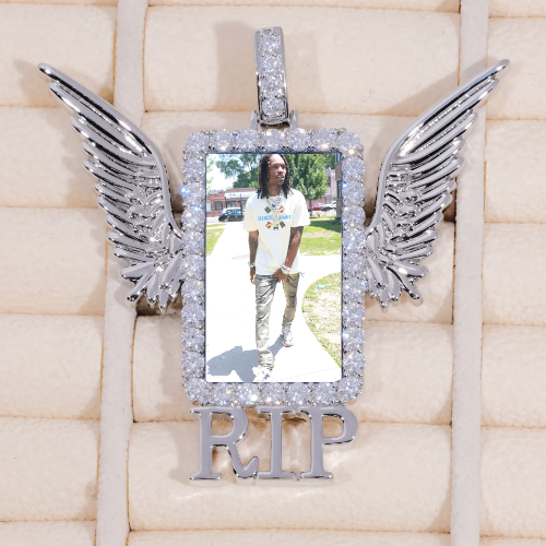 RIP WING 3D CUSTOM PICTURE PENDANT