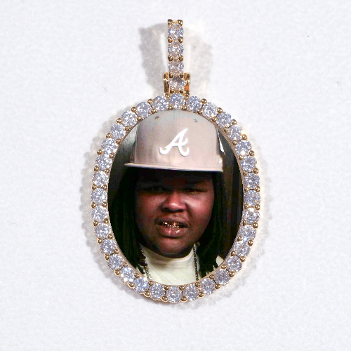 3D Oval Custom Picture Pendant