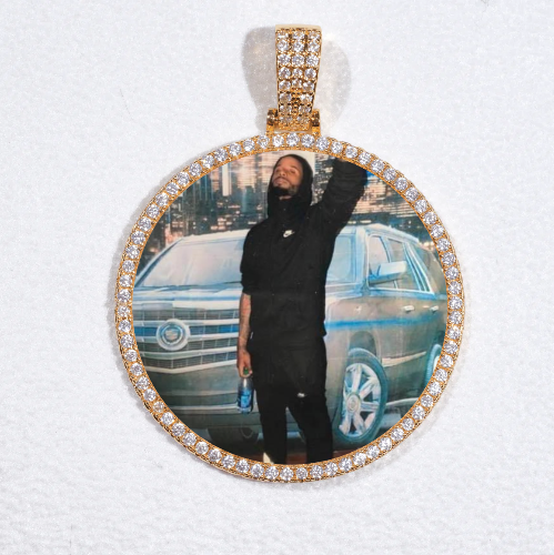 MEDIUM 3D CIRCLE CUSTOM PICTURE PENDANT