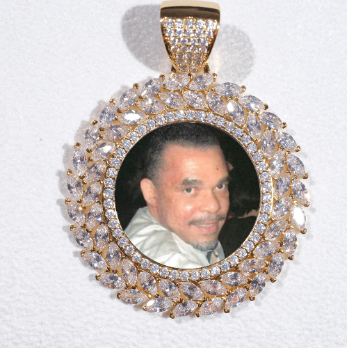 Large 3D Wheat Ear Custom Picture Pendant