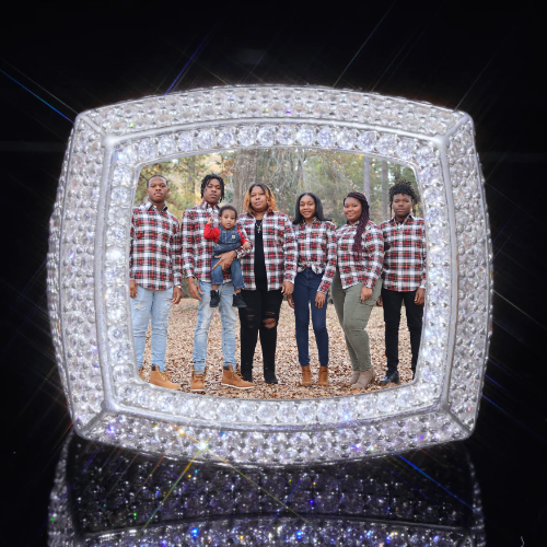 3D CUSTOM PICTURE ICED RING