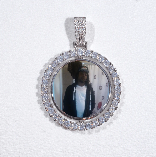 3D Spinning 2-Faced Custom Picture Pendant
