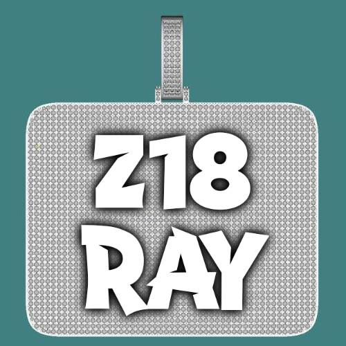 CUSTOM LETTER NECKLACE 3D BIG SQUARE