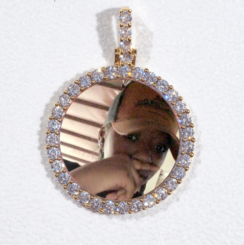 3D CIRCLE CUSTOM PICTURE PENDANT SMALL SIZE