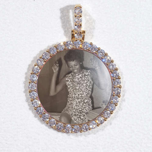 3D CIRCLE CUSTOM PICTURE PENDANT SMALL SIZE