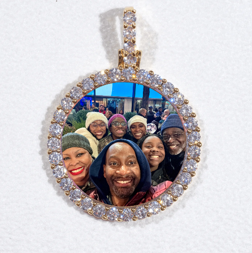 3D CIRCLE CUSTOM PICTURE PENDANT SMALL SIZE