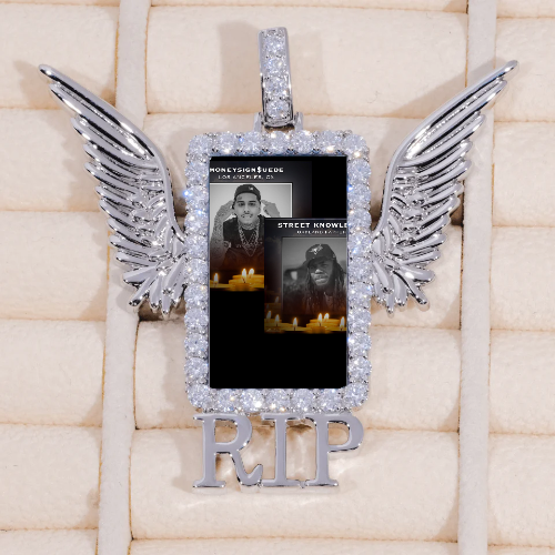 RIP WING 3D CUSTOM PICTURE PENDANT