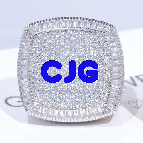 CUSTOM LETTER 3D ICED RING