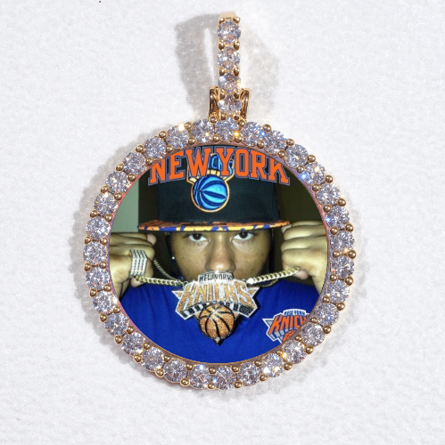 3D CIRCLE CUSTOM PICTURE PENDANT SMALL SIZE