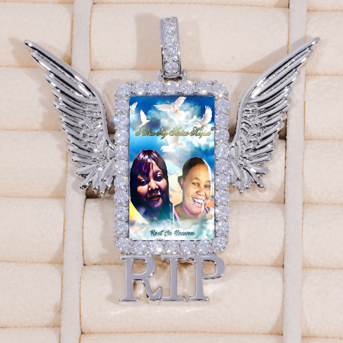 RIP WING 3D CUSTOM PICTURE PENDANT