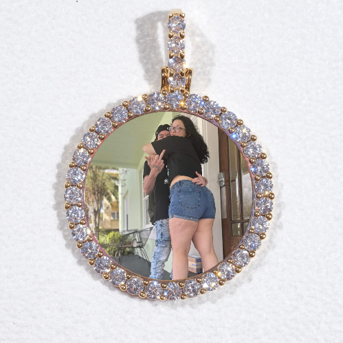 3D CIRCLE CUSTOM PICTURE PENDANT SMALL SIZE