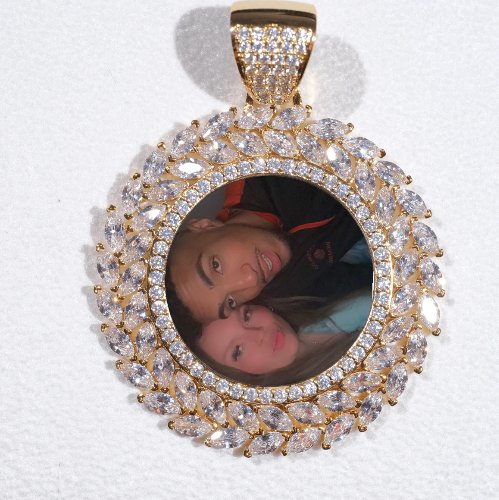 Large 3D Wheat Ear Custom Picture Pendant