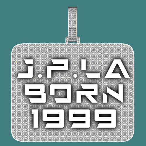 CUSTOM LETTER NECKLACE 3D BIG SQUARE