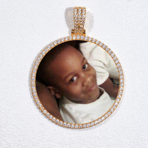 MEDIUM 3D CIRCLE CUSTOM PICTURE PENDANT