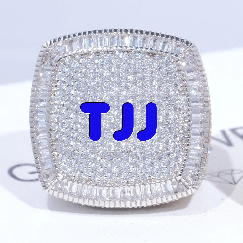 CUSTOM LETTER 3D ICED RING