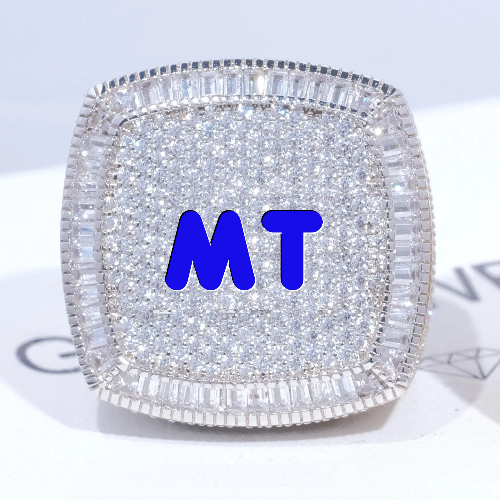 CUSTOM LETTER 3D ICED RING