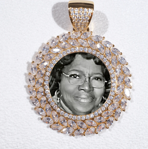 Large 3D Wheat Ear Custom Picture Pendant