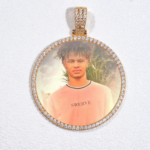 MEDIUM 3D CIRCLE CUSTOM PICTURE PENDANT