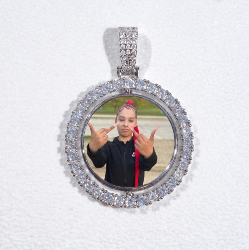 3D Spinning 2-Faced Custom Picture Pendant