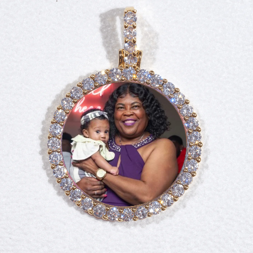 3D CIRCLE CUSTOM PICTURE PENDANT SMALL SIZE