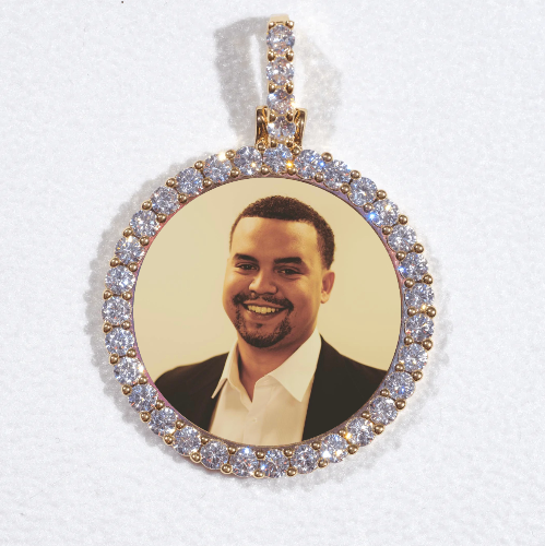 3D CIRCLE CUSTOM PICTURE PENDANT SMALL SIZE