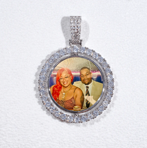 3D Spinning 2-Faced Custom Picture Pendant
