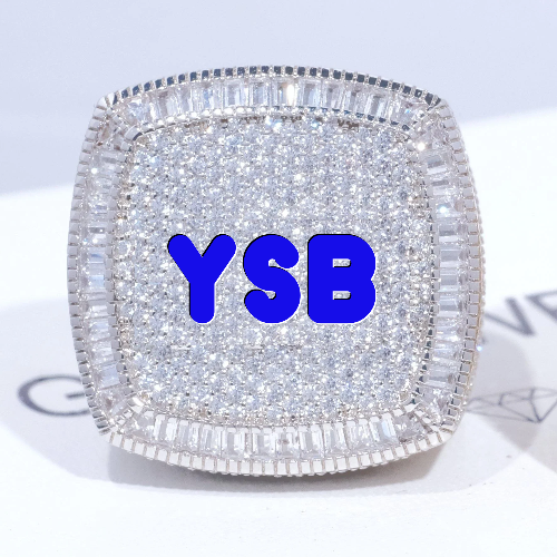 CUSTOM LETTER 3D ICED RING