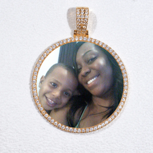 MEDIUM 3D CIRCLE CUSTOM PICTURE PENDANT