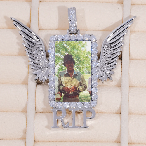 RIP WING 3D CUSTOM PICTURE PENDANT