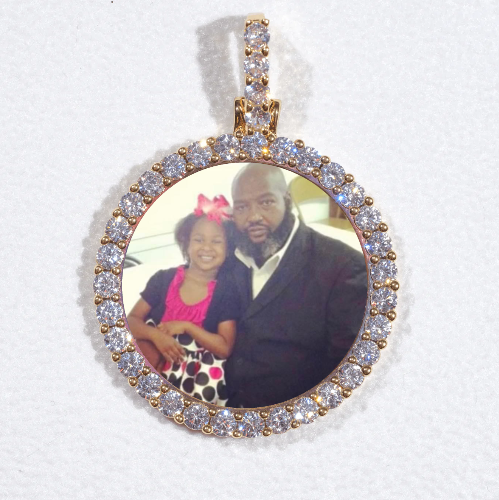 3D CIRCLE CUSTOM PICTURE PENDANT SMALL SIZE