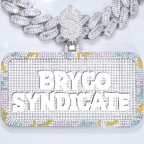 CUSTOM LETTER NECKLACE 3D COLORFUL SQUARE