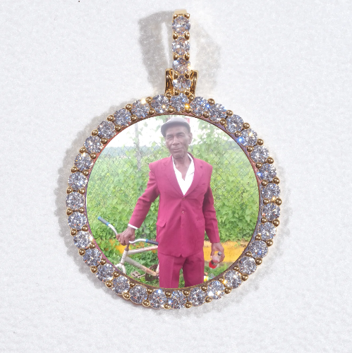 3D CIRCLE CUSTOM PICTURE PENDANT SMALL SIZE