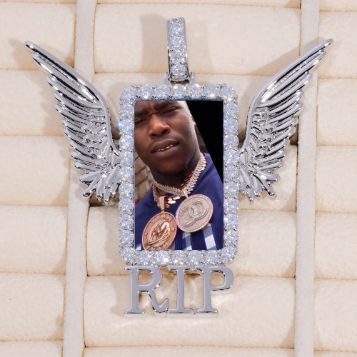 RIP WING 3D CUSTOM PICTURE PENDANT