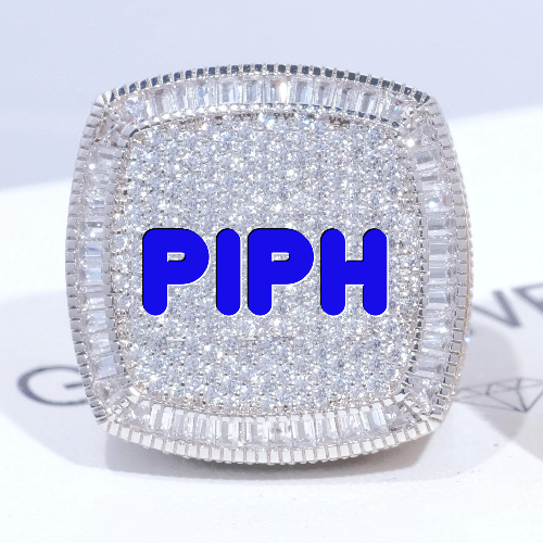 CUSTOM LETTER 3D ICED RING