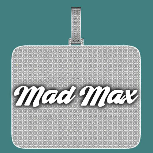 CUSTOM LETTER NECKLACE 3D BIG SQUARE