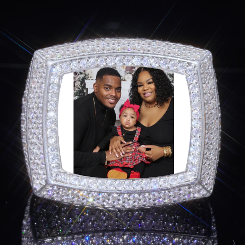 3D CUSTOM PICTURE ICED RING