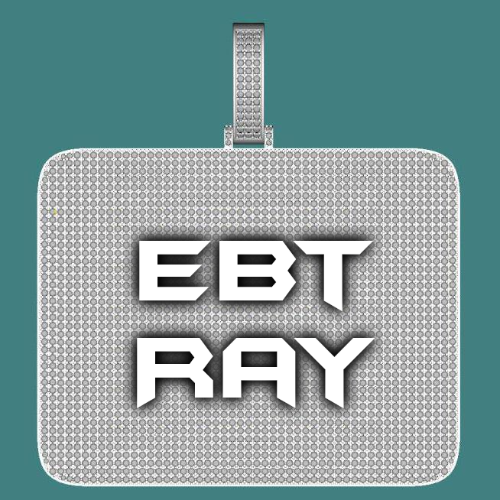 CUSTOM LETTER NECKLACE 3D BIG SQUARE