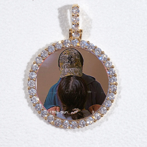 3D CIRCLE CUSTOM PICTURE PENDANT SMALL SIZE