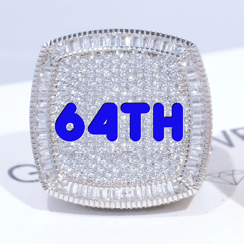 CUSTOM LETTER 3D ICED RING