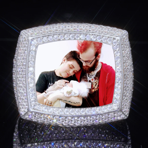3D CUSTOM PICTURE ICED RING