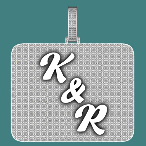 CUSTOM LETTER NECKLACE 3D BIG SQUARE